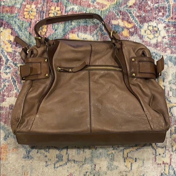 Kooba Leather Barkley Satchel in 'Naked' - Picture 3 of 11